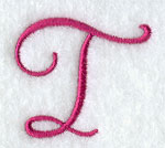 Fancy Flourish Capital Letter T - 4 Inch