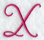 Fancy Flourish Capital Letter X - 4 Inch
