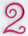 Fancy Flourish Number 2 - 4 Inch