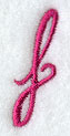 Fancy Flourish Lower Case f - 4 Inch