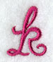 Fancy Flourish Lower Case k - 4 Inch