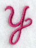 Fancy Flourish Lower Case y - 4 Inch