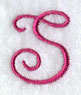 Fancy Flourish Capital Letter S - 4 Inch