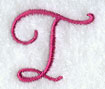 Fancy Flourish Capital Letter T - 4 Inch