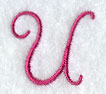 Fancy Flourish Capital Letter U - 4 Inch