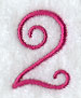 Fancy Flourish Number 2 - 4 Inch