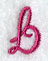 Fancy Flourish Lower Case b - 4 Inch