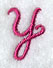 Fancy Flourish Lower Case y - 4 Inch