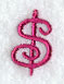 Fancy Flourish Punctuation Dollar Sign - 4 Inch