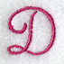 Fancy Flourish Capital Letter D - 4 Inch
