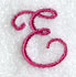 Fancy Flourish Capital Letter E - 4 Inch