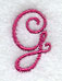 Fancy Flourish Capital Letter G - 4 Inch