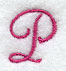 Fancy Flourish Capital Letter P - 4 Inch