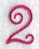 Fancy Flourish Number 2 - 4 Inch