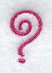 Fancy Flourish Punctuation Question Mark - 4 Inch