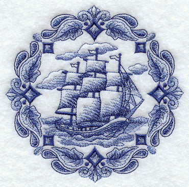 Delft Blue Tall Ship