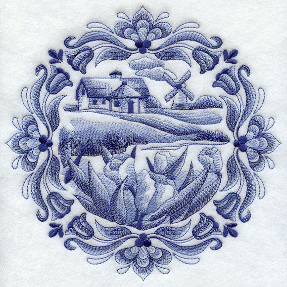 Delft Blue Country Cottage