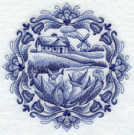 Delft Blue Country Cottage