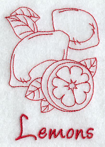 Lemons (Redwork)