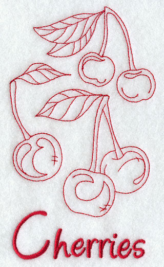 Cherries (Redwork)