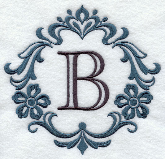 Damask Letter B - 7 inch