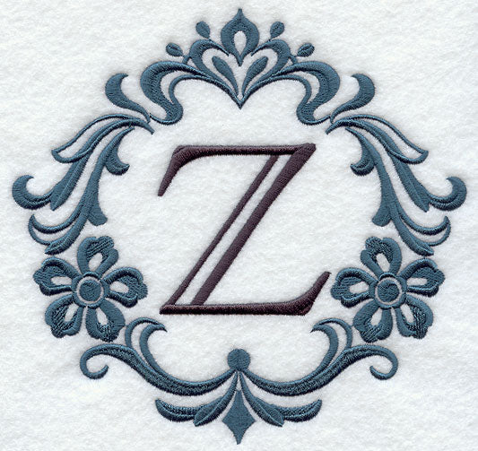 Damask Letter Z - 7 Inch