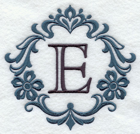 Damask Letter E - 7 inch