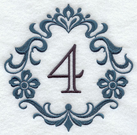 Damask Number 4 - 7 Inch