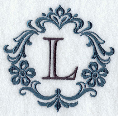 Damask Letter L - 7 Inch