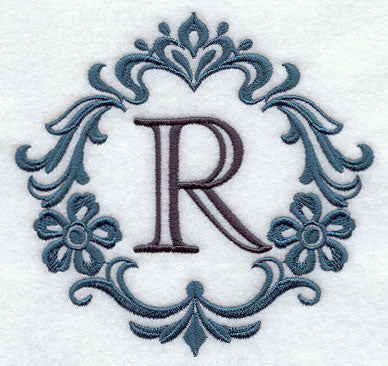 Damask Letter R - 7 Inch