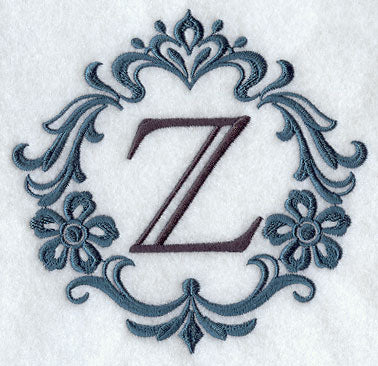Damask Letter Z - 7 Inch