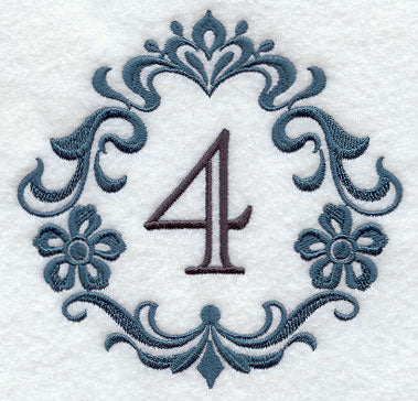 Damask Number 4 - 7 Inch