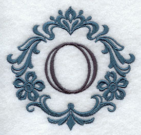 Damask Letter O - 7 Inch