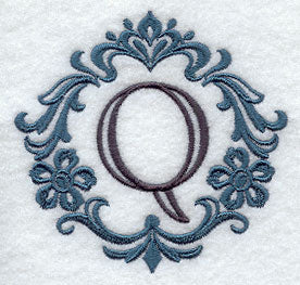 Damask Letter Q - 7 Inch
