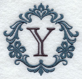Damask Letter Y - 7 Inch