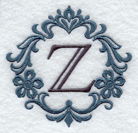 Damask Letter Z - 7 Inch