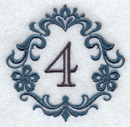 Damask Number 4 - 7 Inch