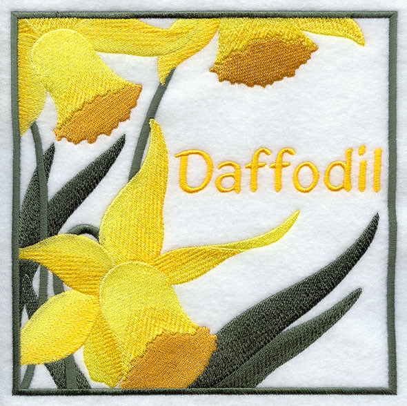 Daffodil Floral Square