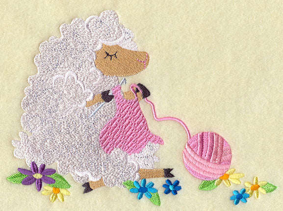 Crocheting Sheep