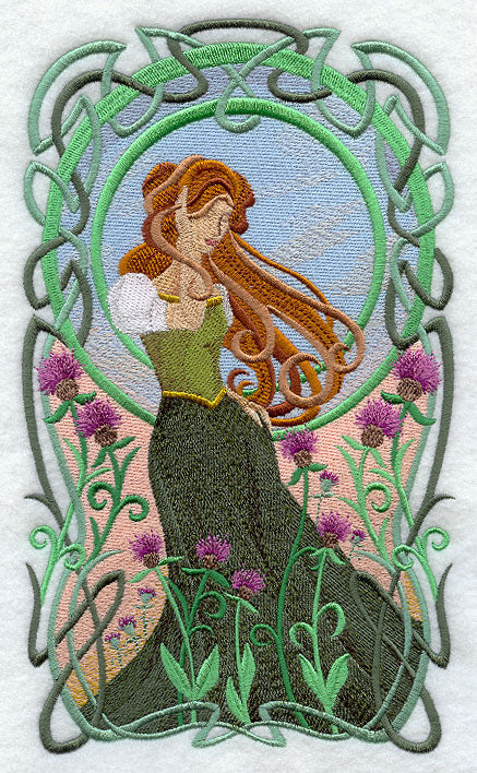 Art Nouveau Celtic Beauty