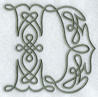 Celtic Knotwork Letter D - 5 Inch
