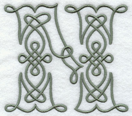 Celtic Knotwork Letter N - 5 Inch