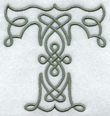Celtic Knotwork Letter T - 5 Inch