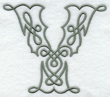 Celtic Knotwork Letter Y - 5 Inch