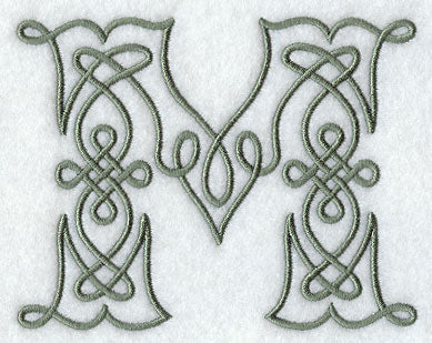 Celtic Knotwork Letter M - 5 Inch