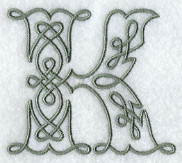 Celtic Knotwork Letter K - 5 Inch