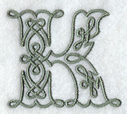 Celtic Knotwork Letter K - 5 Inch
