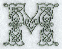 Celtic Knotwork Letter M - 5 Inch