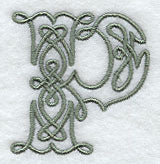 Celtic Knotwork Letter P - 5 Inch