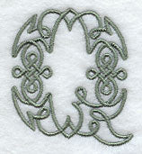 Celtic Knotwork Letter Q - 5 Inch
